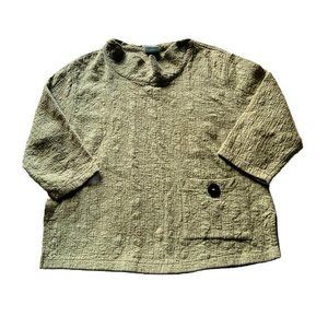 Vintage 90s Cottagecore Green Knit Sweater